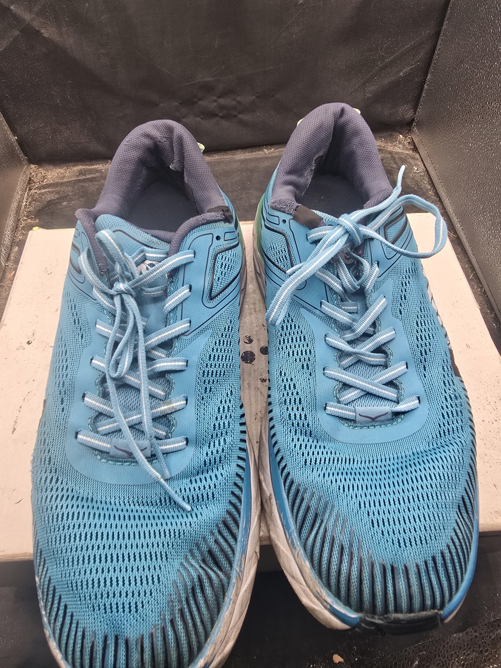 Hoka One One Men's Teal Blue Athletic Running Shoes